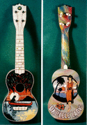 Ukulele Lady painted Uke