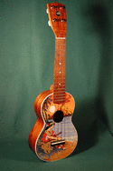 Soprano Koa Hawaiian Painted Uke